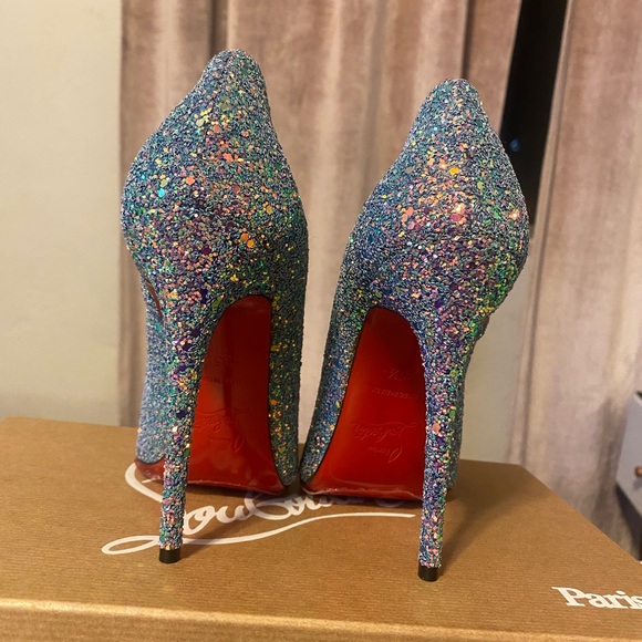 NWB 35.5 so Kate Christian Louboutin’s glitter dragonfly - Picture 10 of 11